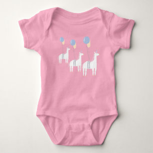 Body Para Bebê Unicórnio Voador Bonito Com Bebê Balões
