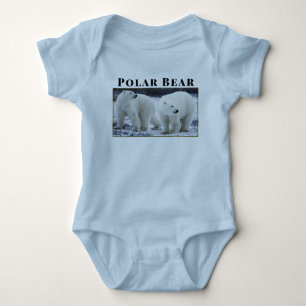 Body Para Bebê Ursa Polar Animal Personalizado Vida Selvagem Ao A