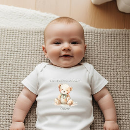 Body Para Bebê Ursinho de Pelúcia Amado Além da Conta Recém-Nasci