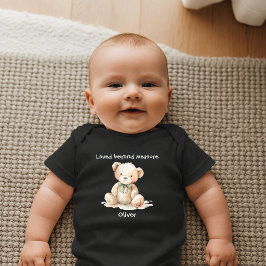 Body Para Bebê Ursinho de Pelúcia Amado Além da Conta Recém-Nasci