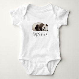 Body Para Bebê Ursinho. Panda fofo em aquarela. Animal engraçado