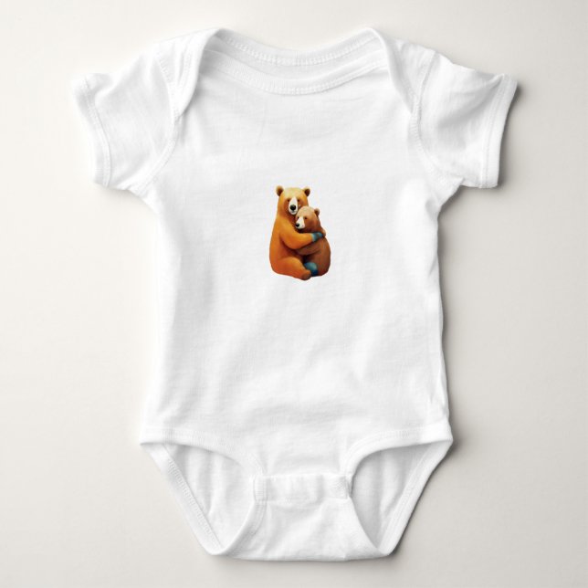 Body Para Bebê Urso (Frente)