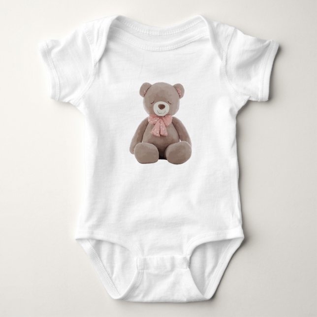 Body Para Bebê Urso Bonito (Frente)