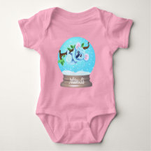 Urso coala globo de neve fofo rosa azul menina