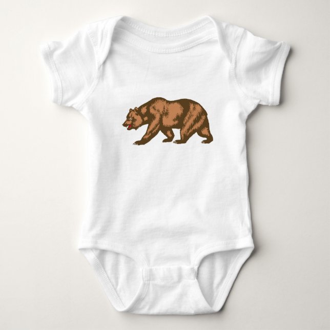 Body Para Bebê Urso da Califórnia (Frente)