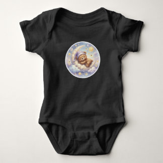 Body Para Bebê Urso da Lua Adormecido