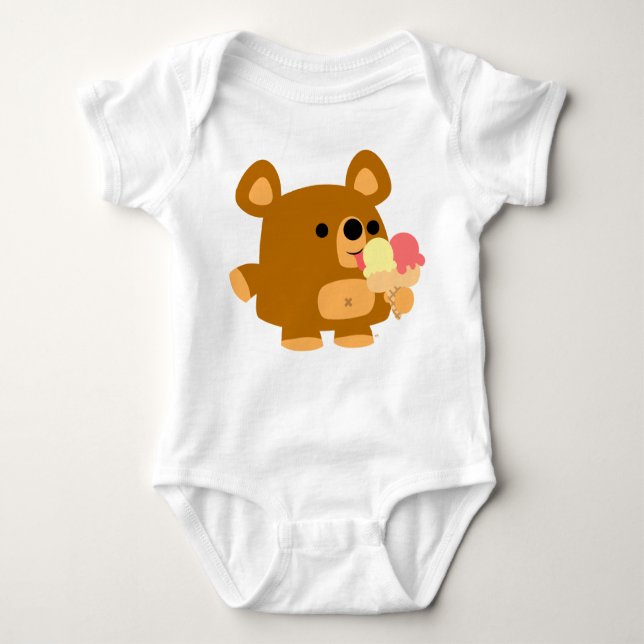 Body Para Bebê Urso de Cartoon Bonito com Bolas :) roupa bebê (Frente)