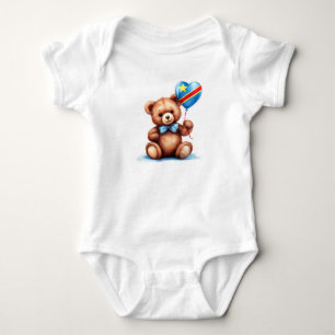 Body Para Bebê urso de pelúcia e República Democrática do Congo