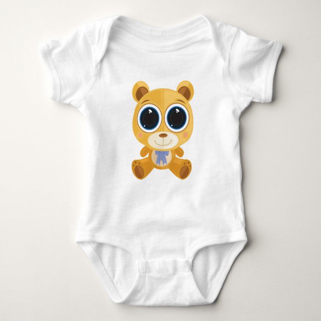 Body Para Bebê Urso de Teddy (Frente)
