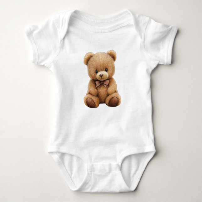 Body Para Bebê Urso de Teddy (Frente)