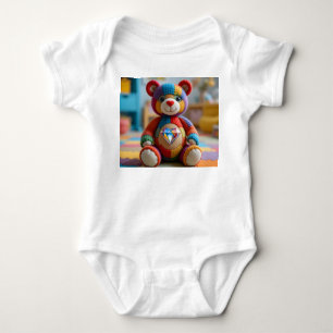 Body Para Bebê Urso de Teddy Sentido Colorido