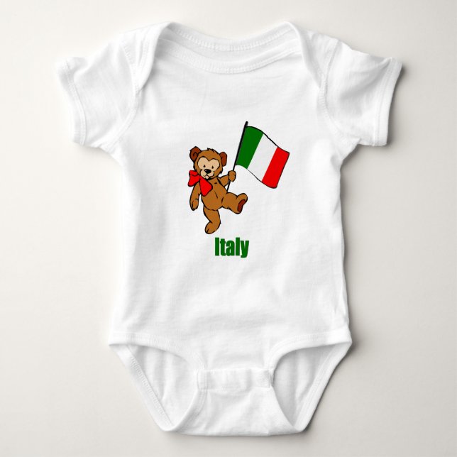 Body Para Bebê Urso de ursinho de Italia (Frente)