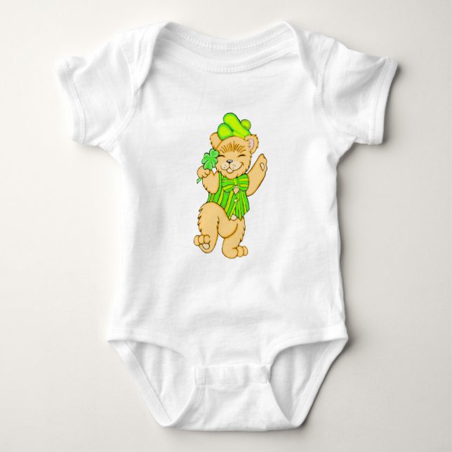 Body Para Bebê Urso Irlandês (Frente)