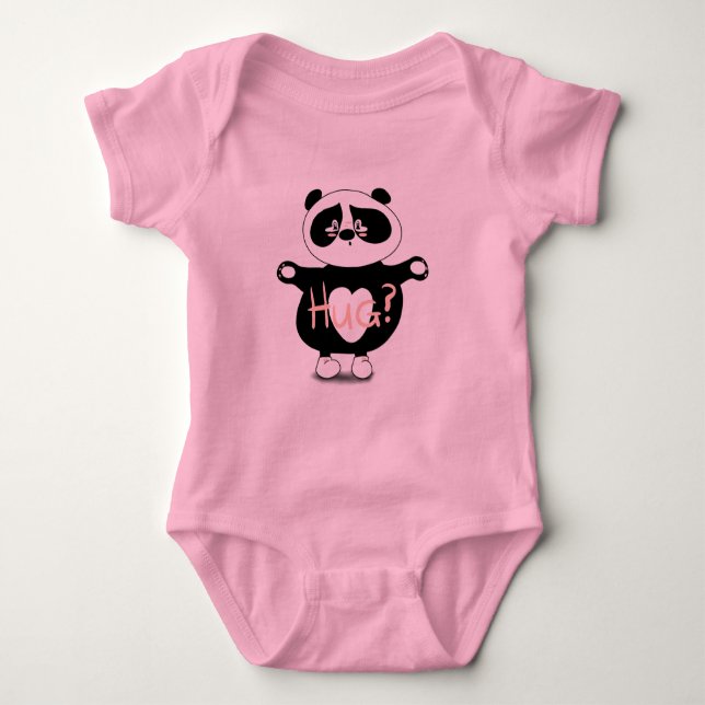 Body Para Bebê Urso Panda (Frente)