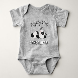 Body Para Bebê Urso Panda Sonolento Fofo 