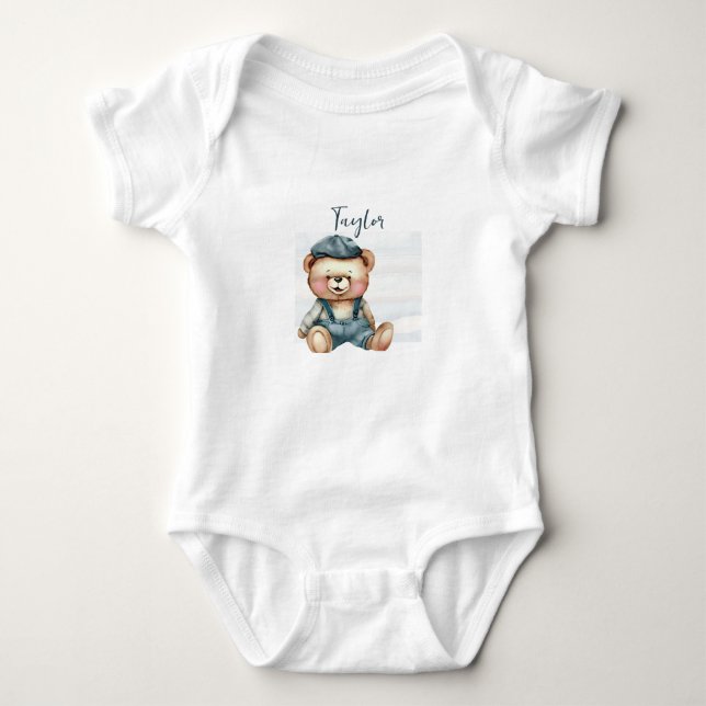 Body Para Bebê Urso Personalizado Encantado (Frente)
