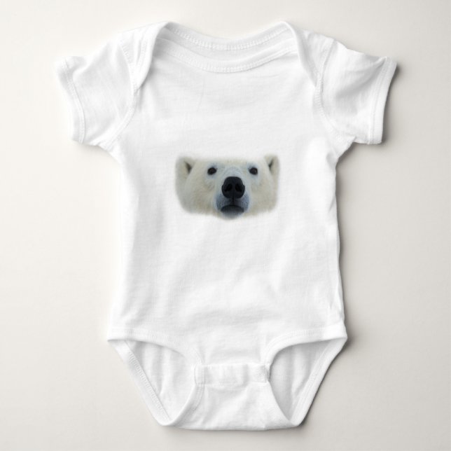 Body Para Bebê Urso Polar (Frente)