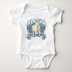 Body Para Bebê Urso polar Alaska