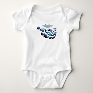 Body Para Bebê Urso Polar Relaxado