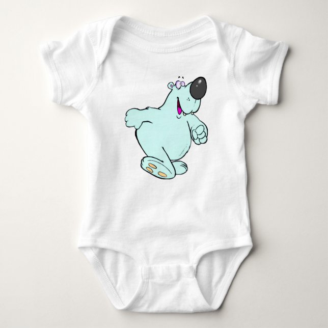 Body Para Bebê "Urso Polar Surpreso**T-Shirt (Frente)