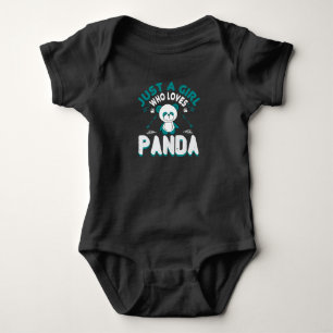 Body Para Bebê Ursos - Apenas Uma Menina Que Ama Panda