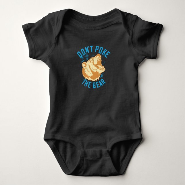 Body Para Bebê Ursos - Não Bata o Urso (Frente)