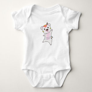 Body Para Bebê Ursos Polares Índios Baer Moda Urso Pena