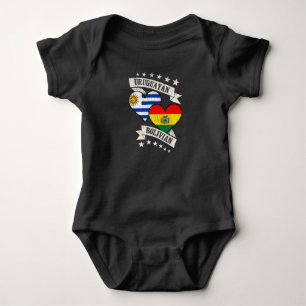 Body Para Bebê Uruguai Bolívia Coração Bolívia