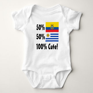 Body Para Bebê Uruguayan 100% do Ecuadorian 50% de 50% bonito
