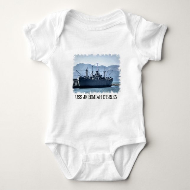 Body Para Bebê USS Jeremiah O'Brien (Frente)