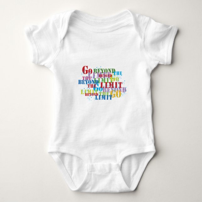 Body Para Bebê Vá Além do Limite (Frente)