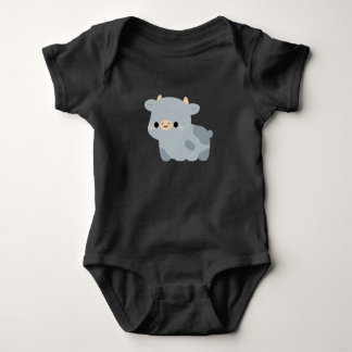 Body Para Bebê Vaca Azul Belga