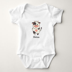 Body Para Bebê Vaca bonitinha de Kawaii
