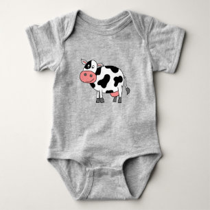 Body Para Bebê Vaca branca