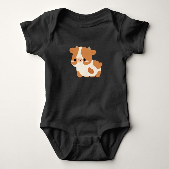 Body Para Bebê Vaca Guernsey (Frente)