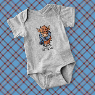 Body Para Bebê Vaca Highland com Elliot Ancian Scarf