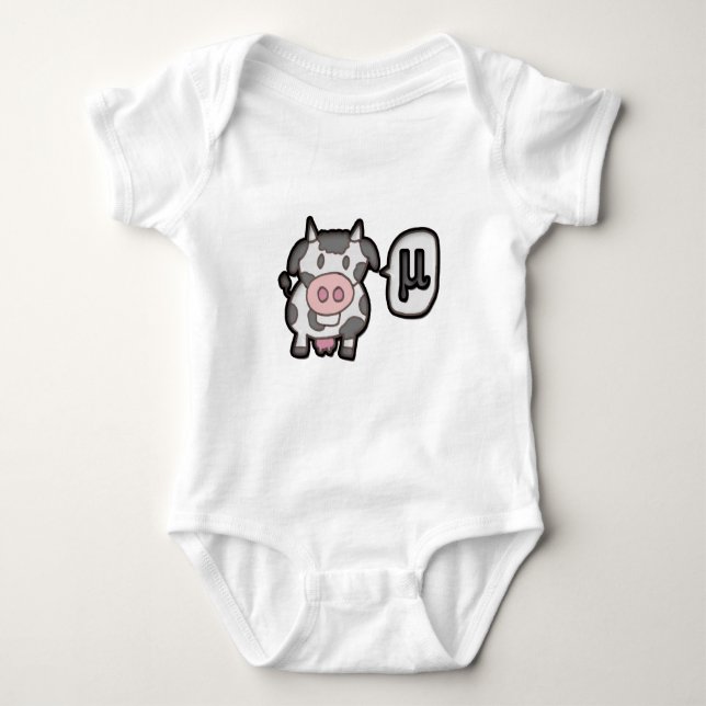 Body Para Bebê Vaca MU - Cow MU (Frente)