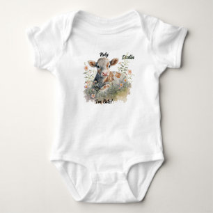 Body Para Bebê "Vaca Sagrada Eu Sou Fofo!" Personalizado