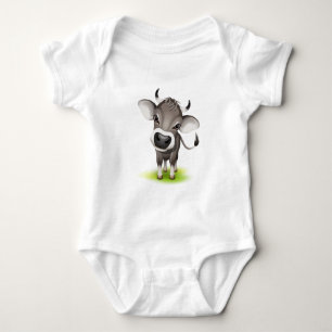 Body Para Bebê Vaca suíça pequena