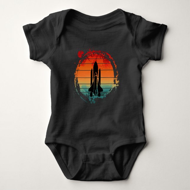 BODY PARA BEBÊ VAIVÉM ESPACIAL VINTAGE (Frente)