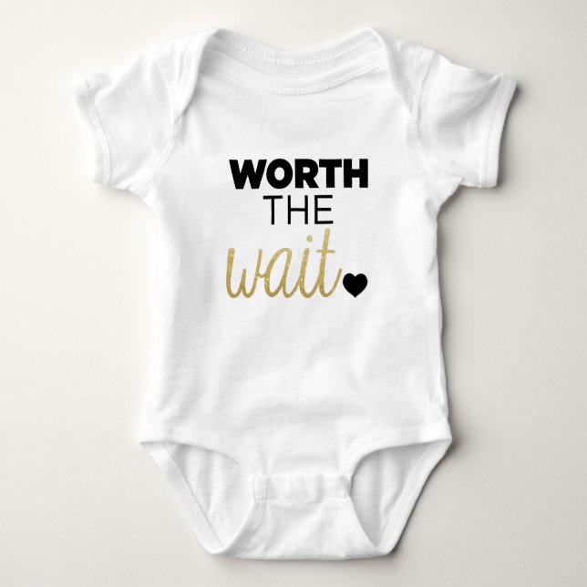 Body Para Bebê Vale A Pena Esperar. (Frente)