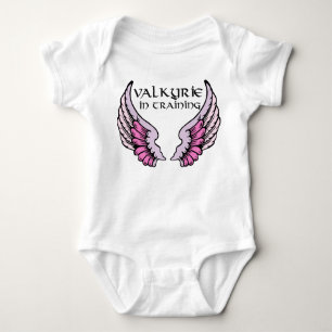 Body Para Bebê Valkyrie no rosa de formação