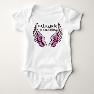 Body Para Bebê Valkyrie no rosa de formação