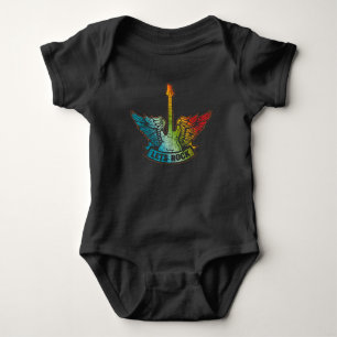 Body Para Bebê Vamos Rock Legend Rock and Roll Music Guitar