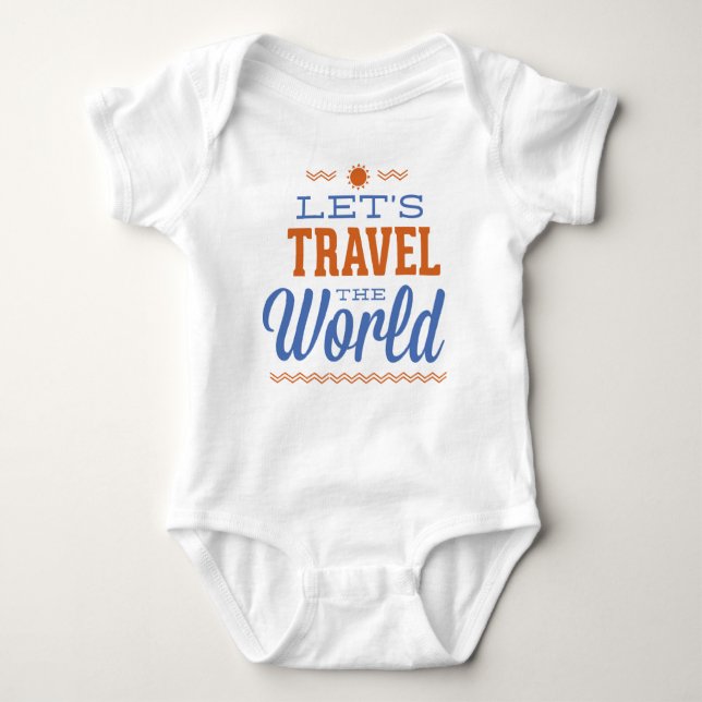 Body Para Bebê Vamos Viagem ao Mundo (Frente)