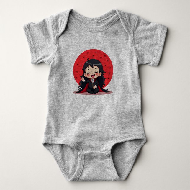Body Para Bebê Vampira Menina Bebê  (Frente)