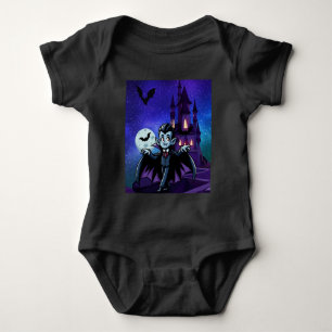 Body Para Bebê Vampiro bonitinho e branco do Halloween