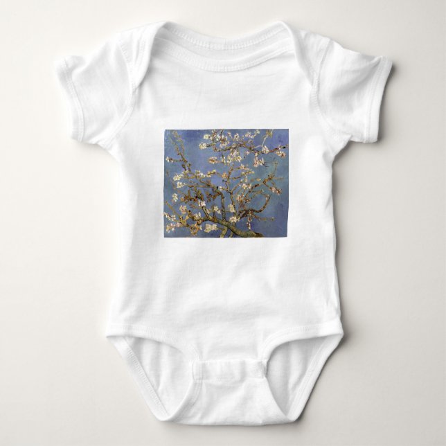 Body Para Bebê Van Gogh Almond Blossom (Frente)