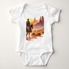 Body Para Bebê Vaqueiro do Deserto 