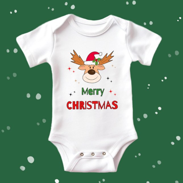Body Para Bebê veado de Natal (Criador carregado)